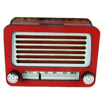 Radyo Kumbara Ahşap Hediyelik Money Tip Box Bahşiş Para Biriktirme Kutusu