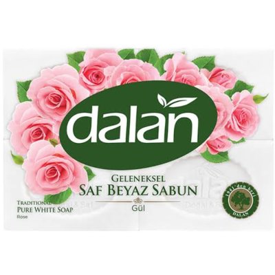 Dalan Dalan Geleneksel Gül Saf 4x150 gr Beyaz Sabun 600 GR