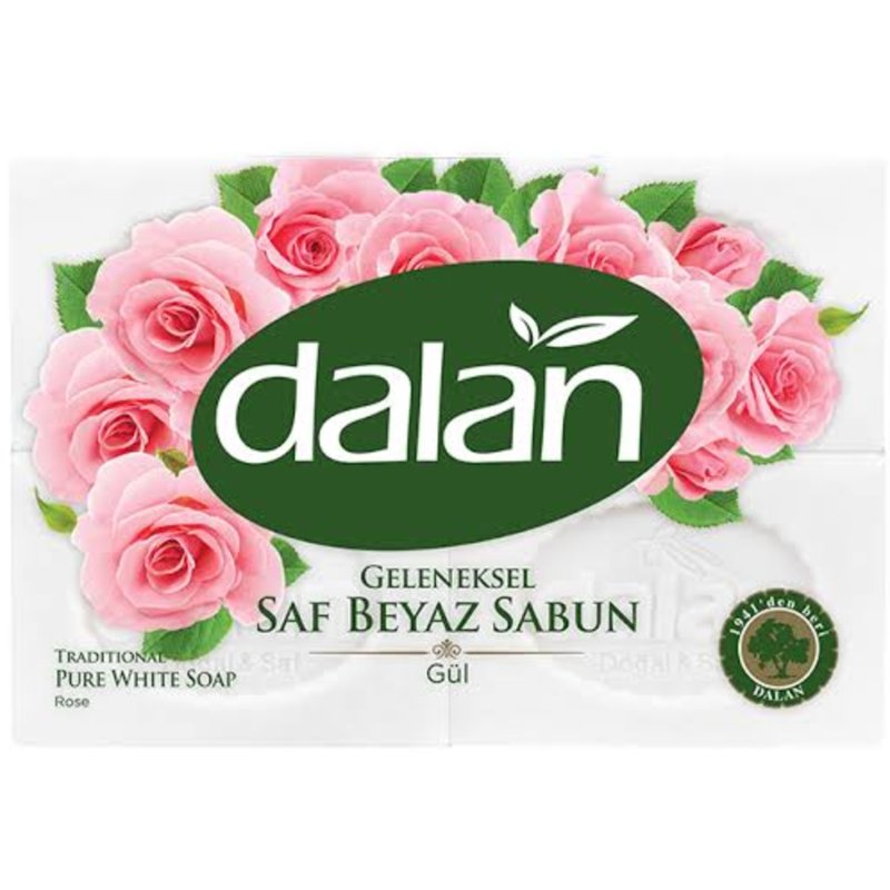 Dalan Dalan Geleneksel Gül Saf 4x150 gr Beyaz Sabun 600 GR