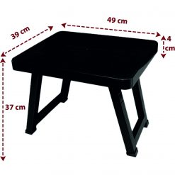 Katlanır Kamp Sehpası 49*39*37 Siyah
