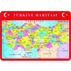 PUZZLE YAPBOZ TÜRKİYE HARİTASI ORTA BOY KARTON 22×32 MİN:24