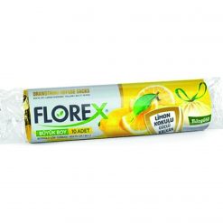Flodex Büzgülü Orta Boy 55*60 Çöp Torbası Limon Kokulu 10LU