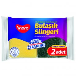 Viora Bulaşık Süngeri Oluklu 2Lİ Vrp60