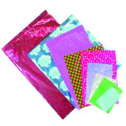 HEDİYE PAKETİ 25*35 BANTLI METALİZE 100LU
