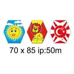 Altıgen Uçurtma 50m ip 70×85 Boyutunda