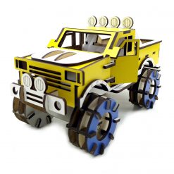 Vavsan Offroad Lüks Ahşap Oyuncak Araba
