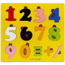 Vavsan Sayı Puzzle Yapboz Bultak Zeka Oyunları Eğitici Renkli Montessori Ahşap Oyuncak