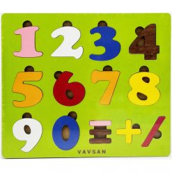 Vavsan Sayı Puzzle Yapboz Bultak Zeka Oyunları Eğitici Renkli Montessori Ahşap Oyuncak