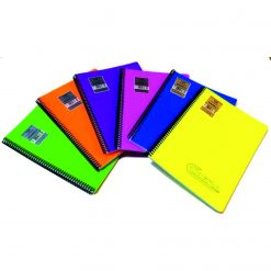 RENKLİ NOT DEFTERİ A4 ÇİZGİSİZ PP KAPAK SPR. 120YAPRAK