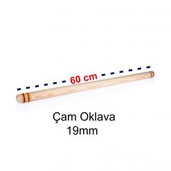 Ahşap Çam Oklava 60cm 19mm İnce